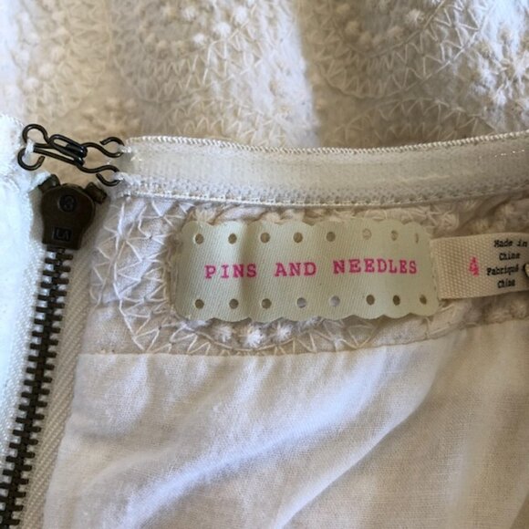 Pins & Needles Womens Dress Cream Strapless Lined Size 4 - Picture 4 of 5